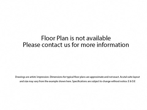 La Salle Towers three bedroom, three bathroom penthouse floor plan variation B layout in Burlington, ON